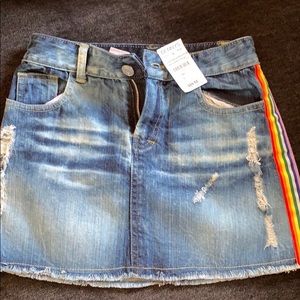 Flowers by Zoe size Large denim skirt